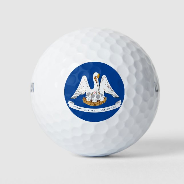 Louisiana flag golf balls (Front)