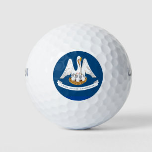 LOUISIANA FLAG GOLF BALLS