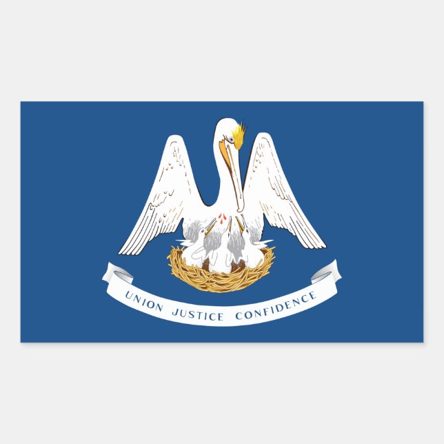 Louisiana Flag Sticker (Front)