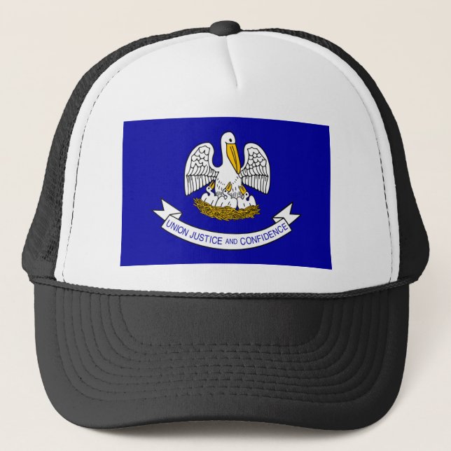 Louisiana Flag Trucker Hat (Front)