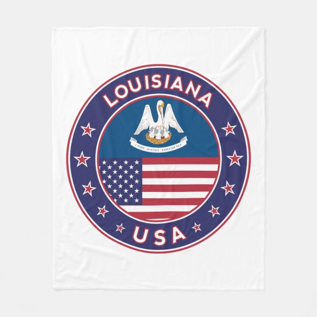 Louisiana Fleece Blanket (Front)