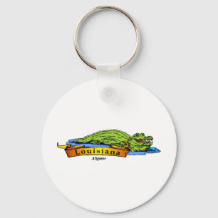Louisiana Gator Keychain