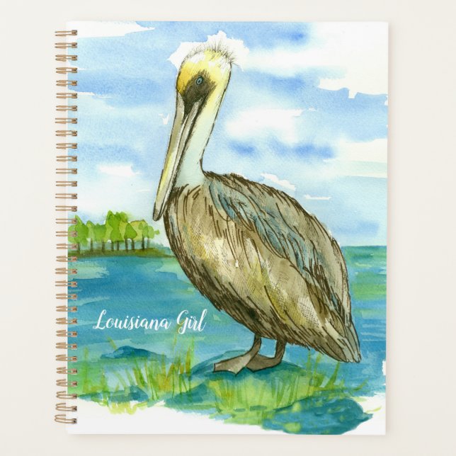 Louisiana Girl Brown oriental Pelican Bird (Devant)