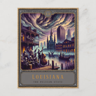 Louisiana   Gothic Art Postcard