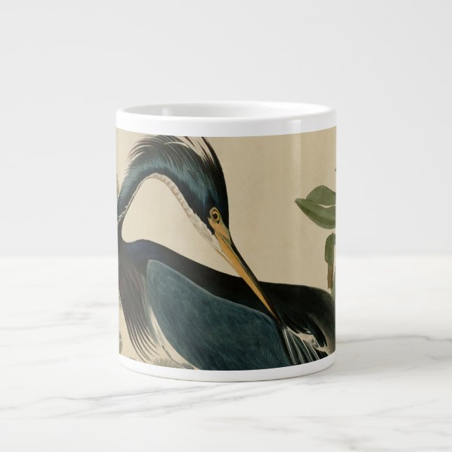 Louisiana Heron Large Coffee Mug (Front)