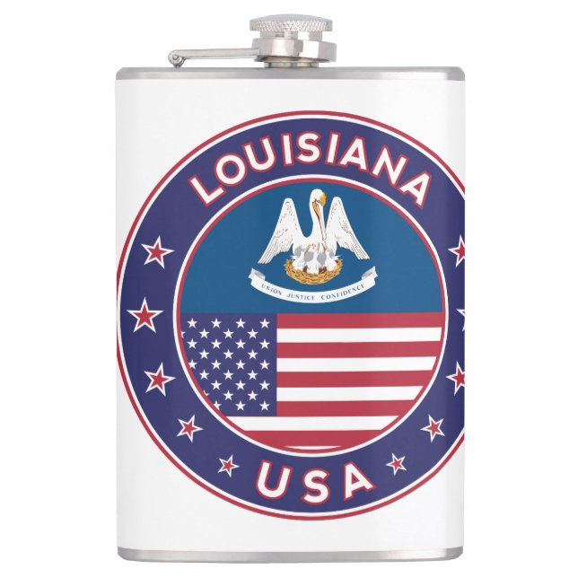 Louisiana Hip Flask (Front)