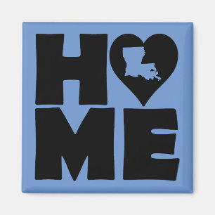 Louisiana Home Heart State Fridge Magnet