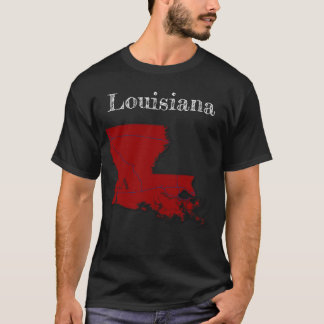 Louisiana Interstates [Berry Red Design] T-Shirt