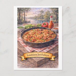 Louisiana Jambalaya (American Food Series) Postc Postcard