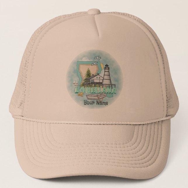 Louisiana Lighthouse  Trucker Hat (Front)