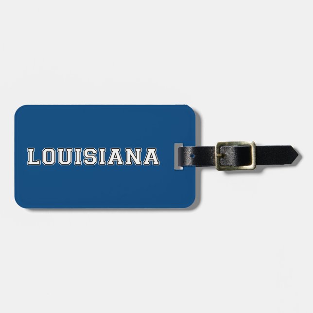 Louisiana Luggage Tag (Front Horizontal)