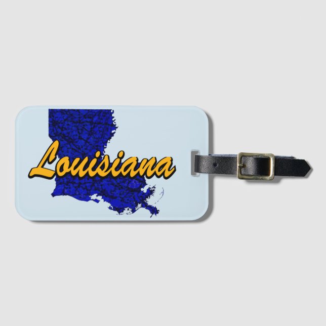 Louisiana Luggage Tag (Front Horizontal)