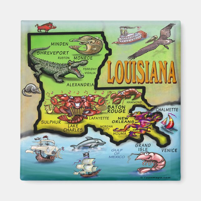 Louisiana Magnet (Front)