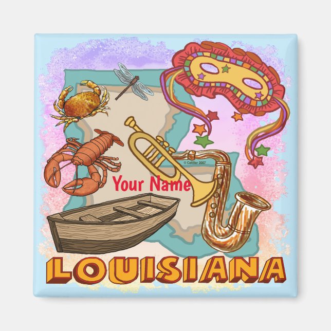Louisiana  magnet (Front)