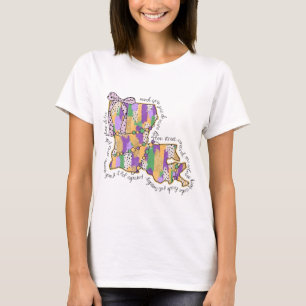 Louisiana Mardi Gras Bourbon Street Carnival  T-Shirt