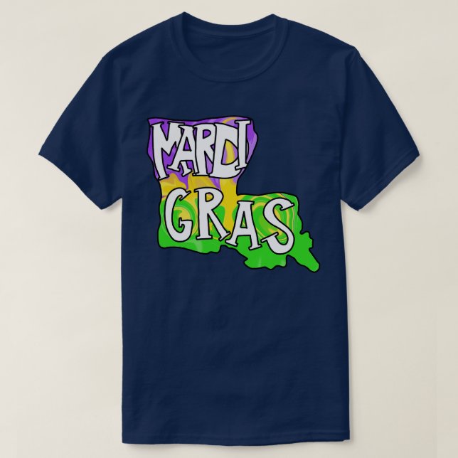 Louisiana Mardi Gras TShirt (Design Front)