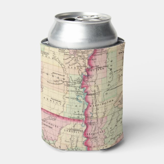 Louisiana, Mississippi Can Cooler (Can Front)