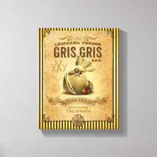 Louisiana New Orleans Gris Gris Voodoo Bag Canvas Print