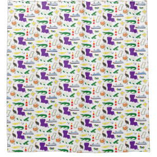 Louisiana New Orleans Mardie Gras Shower Curtain