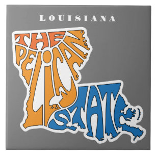 Louisiana Nickname Word Art Tile
