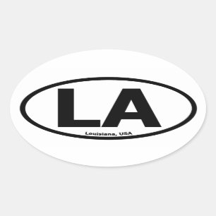 Louisiana Oval Sticker