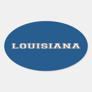 Louisiana Oval Sticker