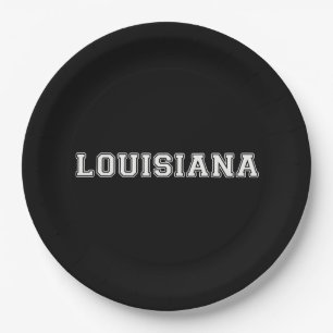 Louisiana Paper Plate