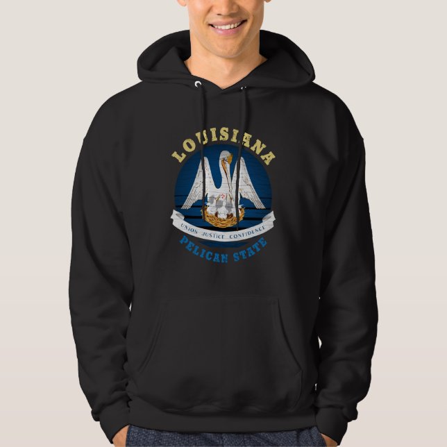 LOUISIANA PELICAN STATE FLAG HOODIE (Front)