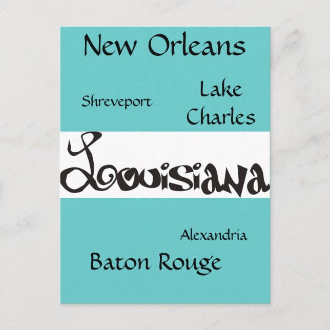 Louisiana Postcard (Front)