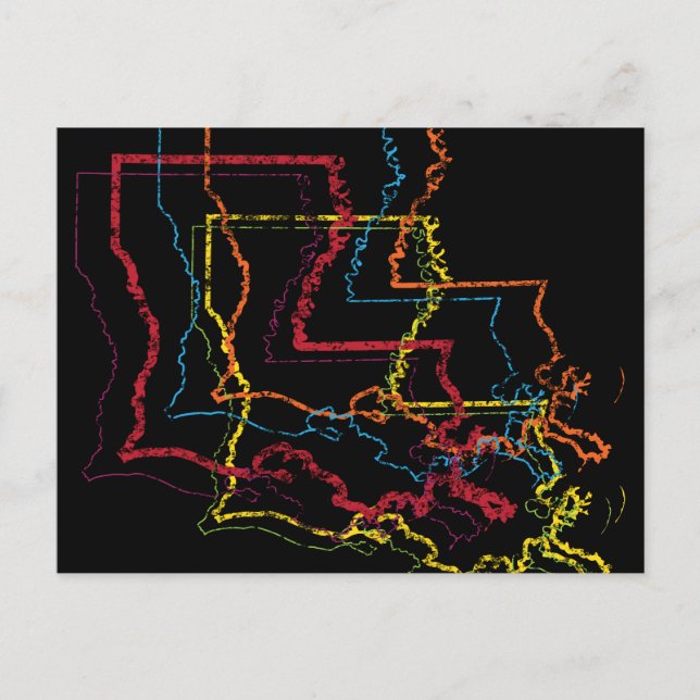 louisiana pride blur postcard (Front)