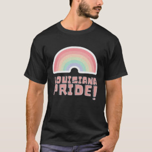 Louisiana Pride LGBTQ Cute Rainbow Minimalist Prid T-Shirt