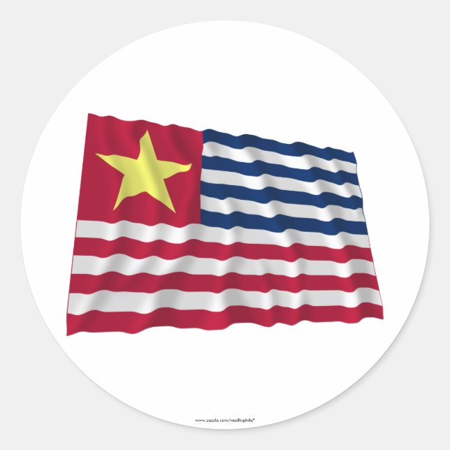 Louisiana Secession Flag of 1861 Classic Round Sticker (Front)