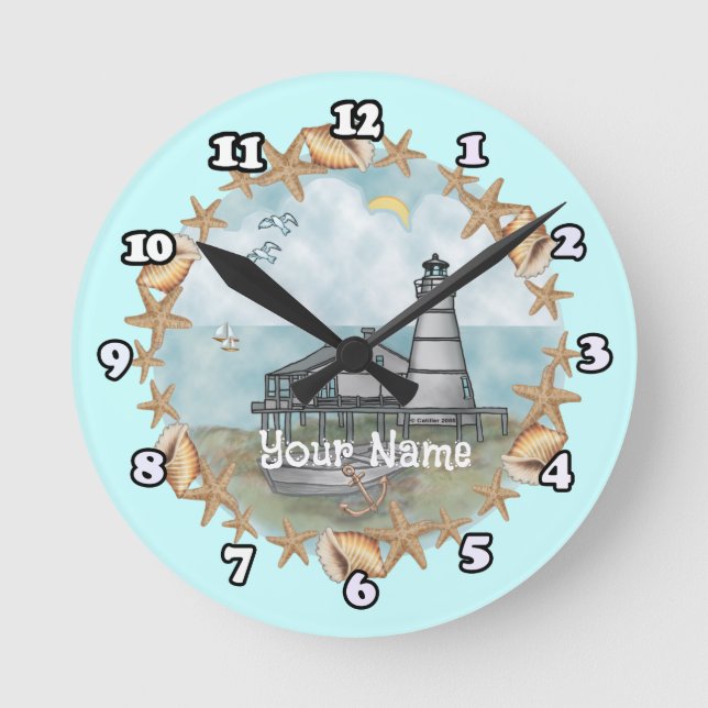 Louisiana Shells Lighthouse clock (Front)