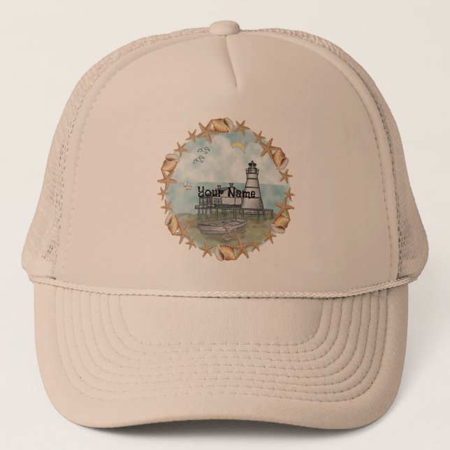 Louisiana Shells Lighthouse hat (Front)
