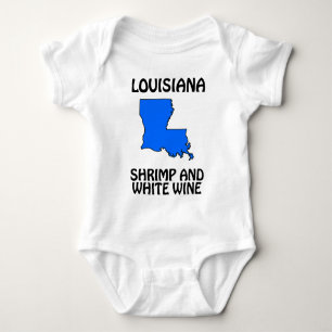 Louisiana - Shrimp and White Wine Baby Bodysuit