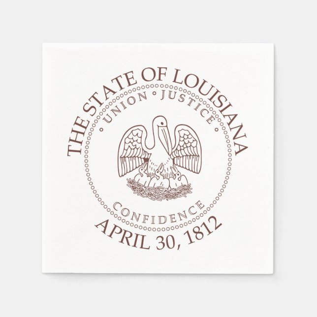 Louisiana sign napkin (Front)