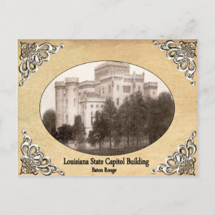 Louisiana State Capitol Building Old Postcard