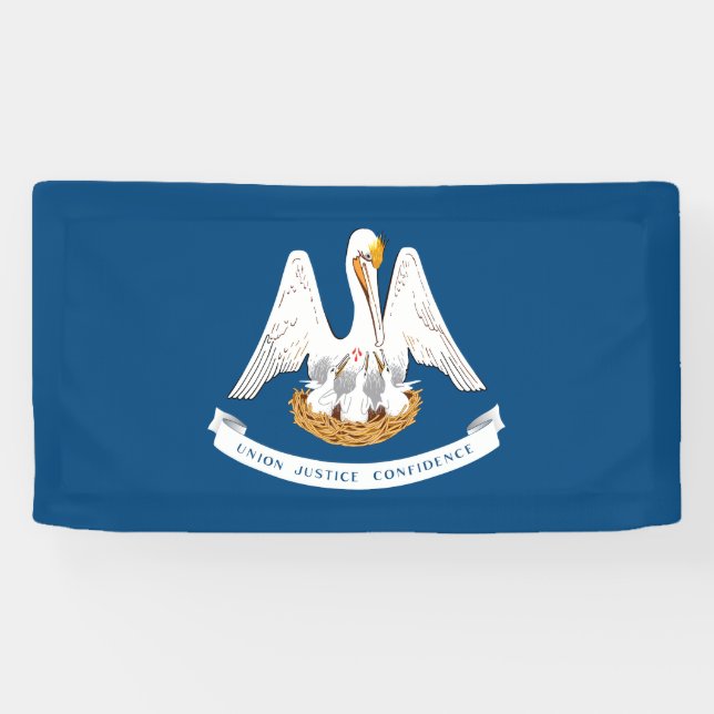 Louisiana State Flag Banner (Horizontal)