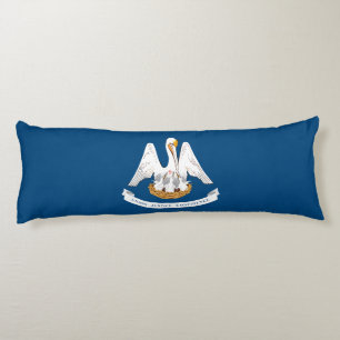 Louisiana State Flag Body Pillow