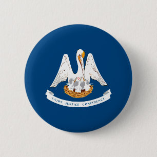 Louisiana State Flag Design 2 Inch Round Button