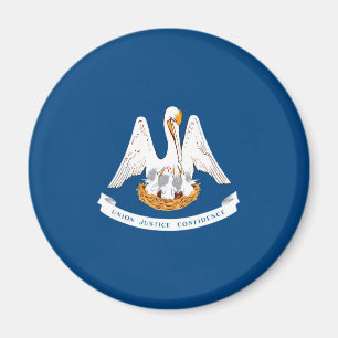 Louisiana State Flag Design Magnet