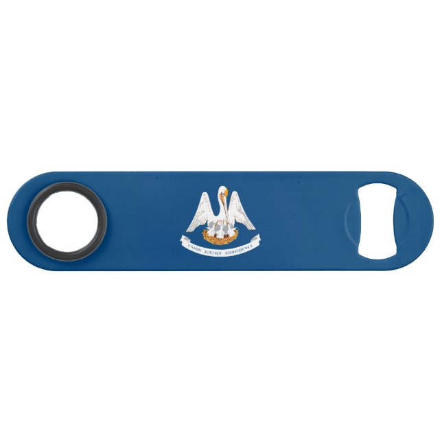 Louisiana State Flag Design Speed Bottle Opener (Front (Horizontal))