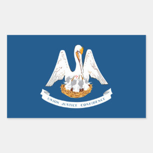 Louisiana State Flag Design Sticker