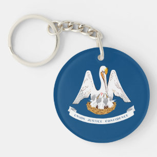 Louisiana State Flag Keychain