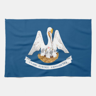Louisiana State Flag Kitchen Towel