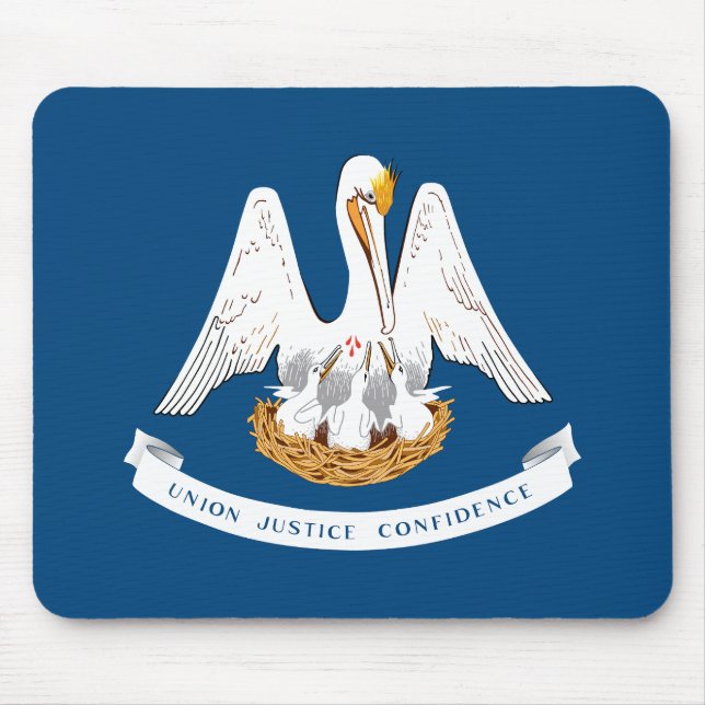 Louisiana State Flag Mouse Pad (Front)