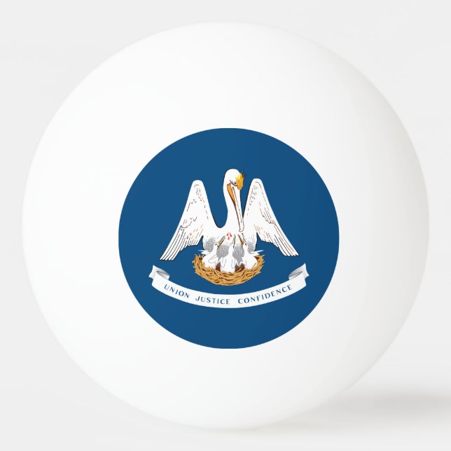 Louisiana State Flag Ping Pong Ball (Front)