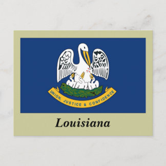 Louisiana State Flag Postcard