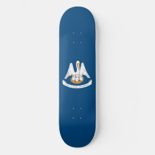 Louisiana State Flag Skateboard