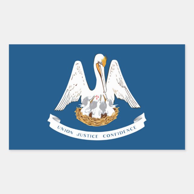 Louisiana State flag Sticker (Front)